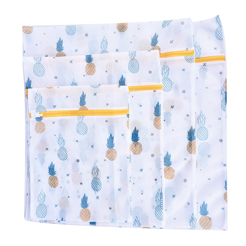 Zippered Mesh Laundry Bag Polyester Washing Net Bag For Underwear Sock Washing Machine Pouch Clothes Bra Bags