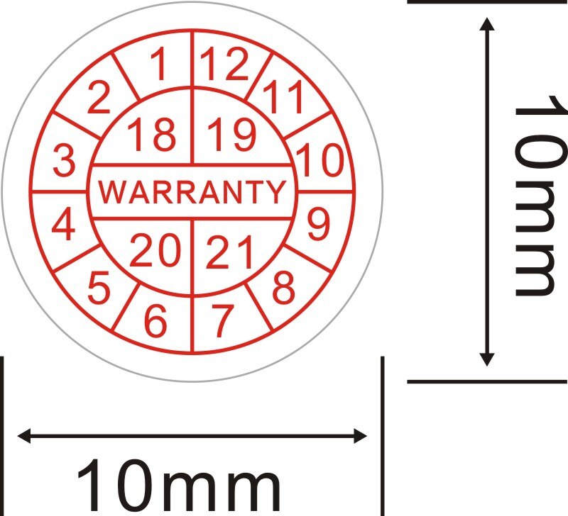 Factory direct Warranty sealing label Security Protection sticker void If seal broken Damaged Shredded paper -2022: K