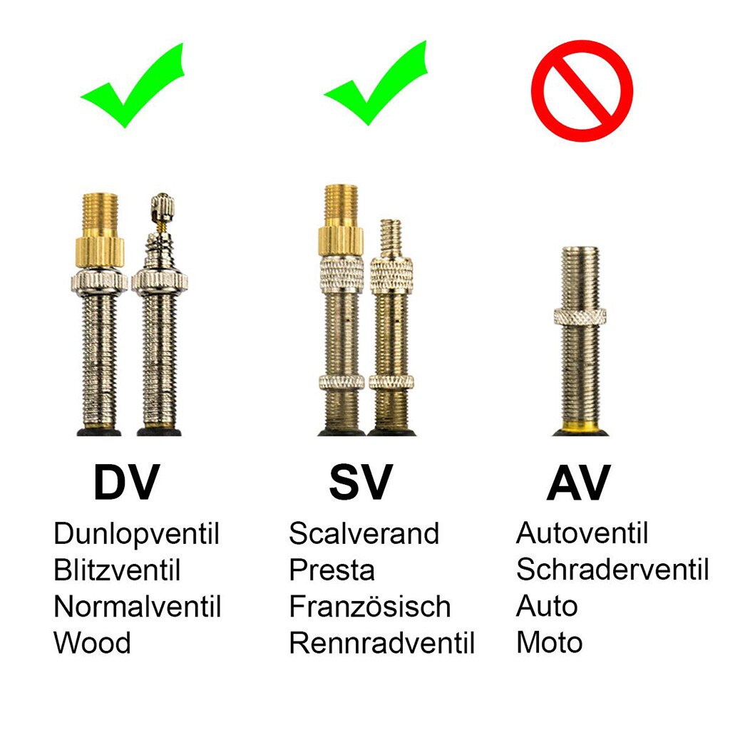 Fahrrad Ventil Adapter Dv Sv (dunlop Französisch Ventil) Zu Av (Auto Ventil) mit Rin Fahrrad Zubehör 1/2/3/4/5/10 stücke # YP