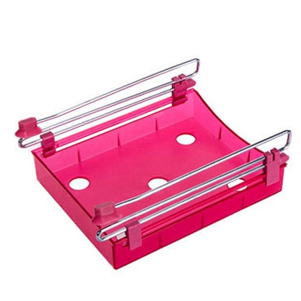 1pc Household Kitchen Refrigerator Layer Storage Rack Storage Accessories Vegetable Suppplies Food X3E0: Red