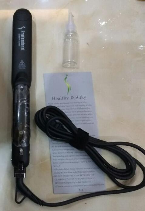 flat iron hair straightener brush salon steam/mini/ceramic hair straightener for hair styler: without box / EU