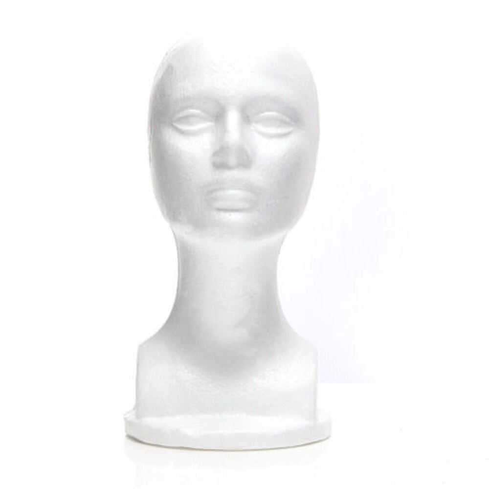 Manekin ze styropianu kobiet głowa Model manekina peruka okulary kapelusz stojak