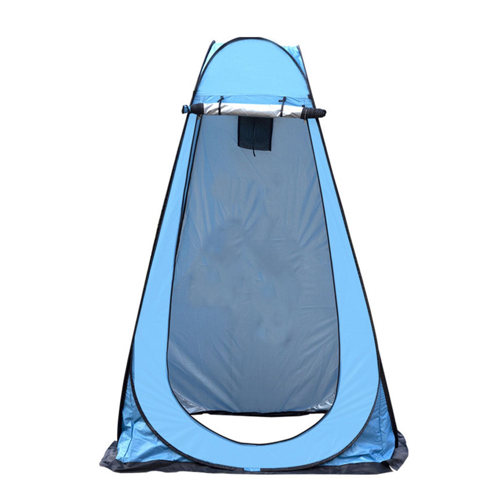 Fácil de configurar portátil ducha al aire libre tienda Pop Pod Cambiar de habitación de privacidad de campamento baño lluvia refugio para acampar y playa: blue1.5X1.5M2window