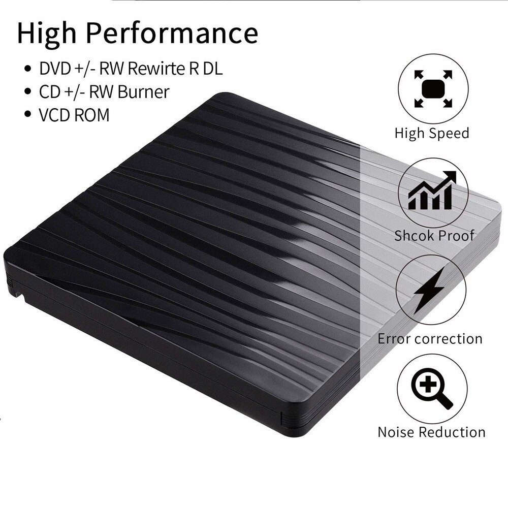USB 3,0 Typ C Externe CD Stock Dual Schnittstelle DVD Brenner Schriftsteller DVD-RW DVD Rom Spieler für hp Laptop Computer Fenster