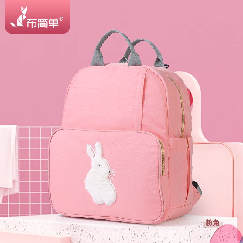 Saco de fraldas 2020 japonês coreano de novo estilo europa e américa multi-funcional grande volume mãe saco de enfermagem ombro: Pink Bunny