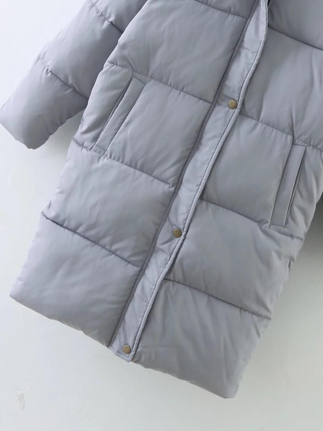 Lange jas dames winterjas capuchon lange jas katoenen gewatteerde jas warme parka dames parka's bovenkleding dames