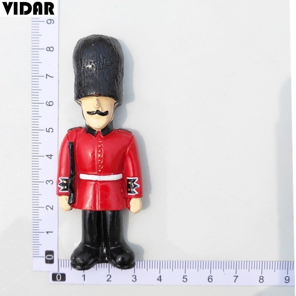 VIDAR Tourist Souvenirs British Refrigerator Magnets London Palace Guardsmen Stereo Magnet Resin Refrigerator Magnets