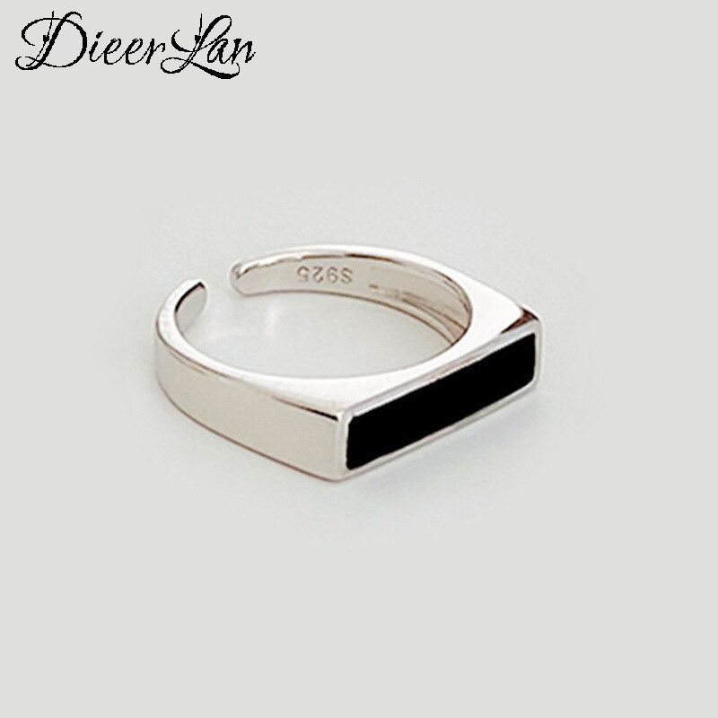 Bijoux Boho 925 Sterling Zilveren Zwarte Ringen Voor Vrouwen Lady Rings Party Statement Sieraden