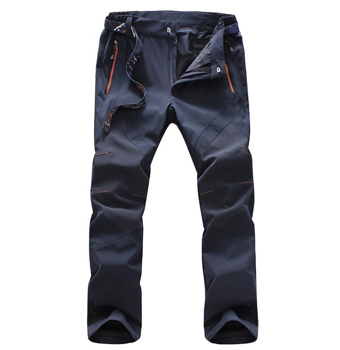 Plus Size Solid Comfortable Windproof Waterproof Quick Dry Outdoor Trousers Male Summer Breathable Fishing Hiking Pants