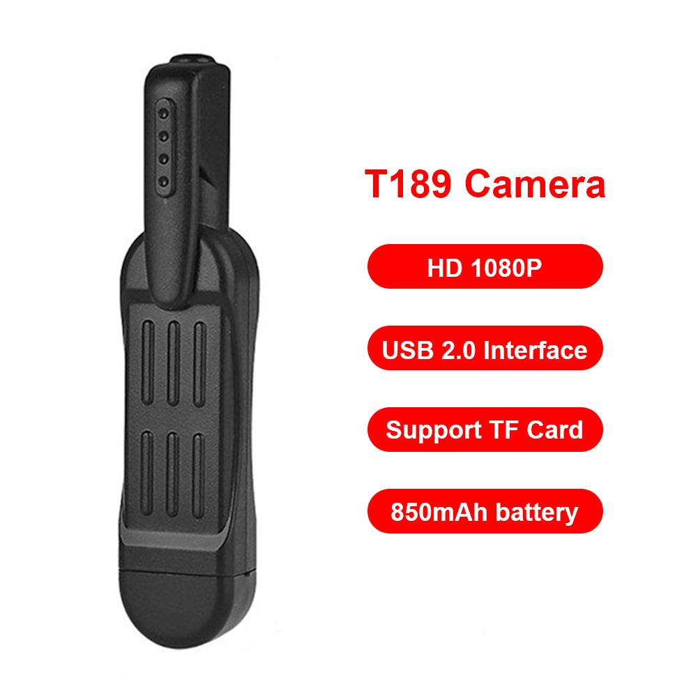 T189 Pen Mini Camera Full Hd 1080P Geheime Camera Wearable Body Pen Mini Dvr Mini Dvr Digitale Mini Dv camera