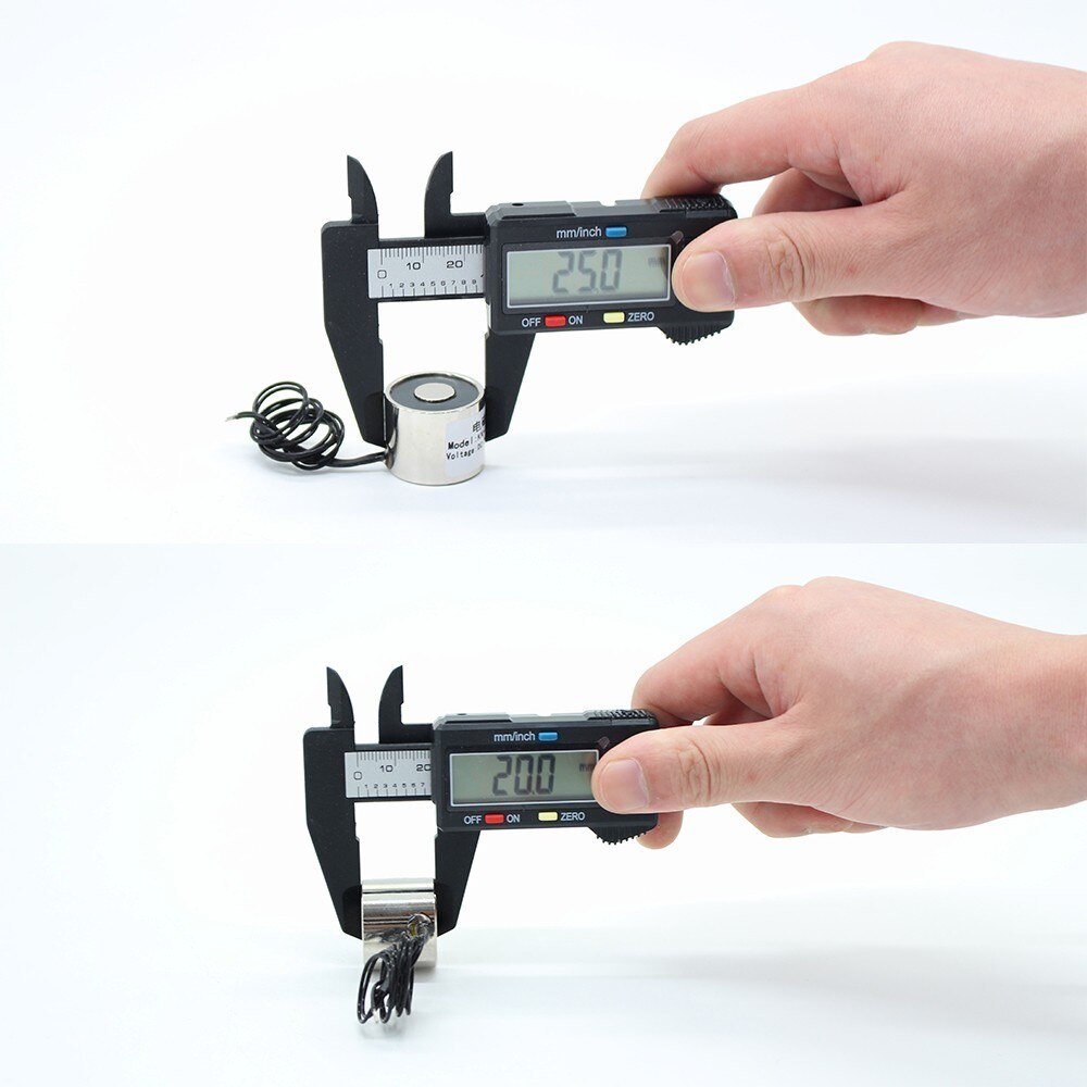 Mini electroimán eléctrico de elevación, Copa fuerte de 25x20mm, 5KG, 50N, CC de 5V/12 V/24V, bricolaje, 12 v