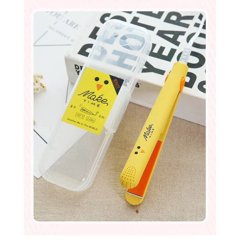 Plancha de pelo electrónica, Mini plancha alisadora de pelo portátil de cerámica plana, herramientas de estilismo: B