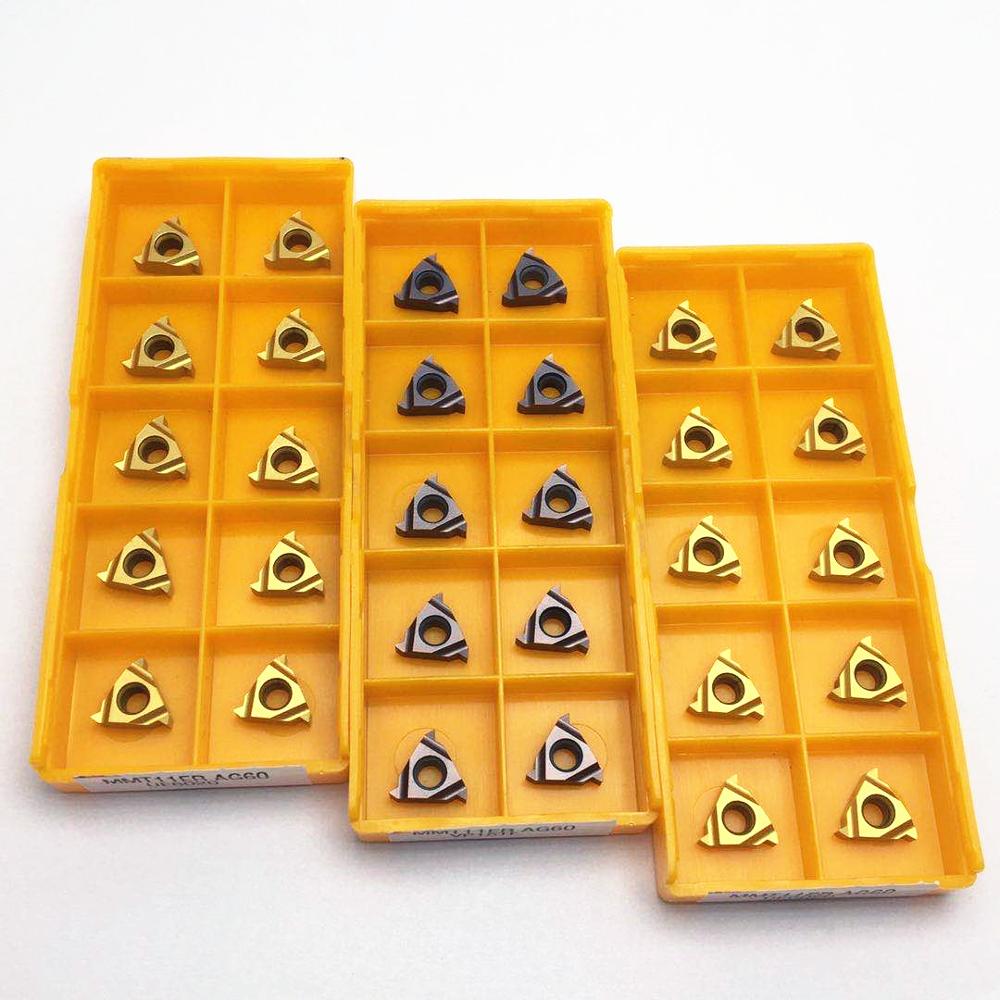 Carbide thread insert 11IR 11ER 16IR 16ER AG60 VP15TF / US735/UE6020 thread lathe tool turning blade turning tool