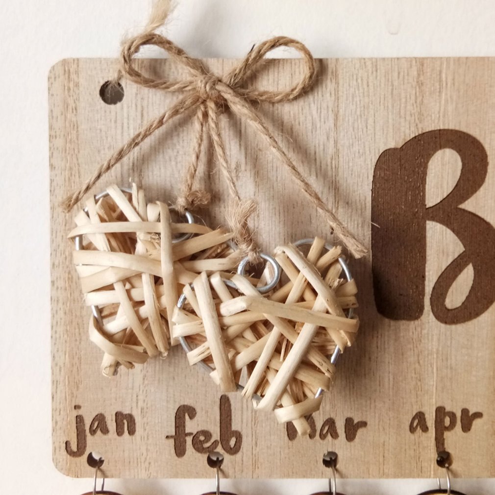 Chritsmas fødselsdag specielle dage påmindelse bord hjem hængende dekoration træ kalender bord hængende ornament år dekoration