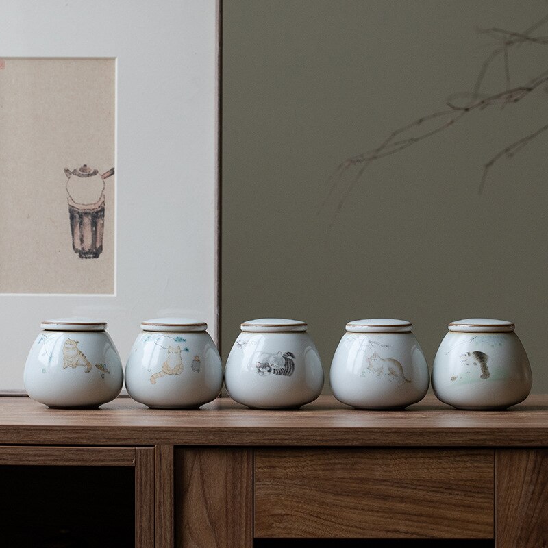 Keramik Asche Urne Versiegelt Feuerbestattung Beerdigung Asche Andenken Kleine Tiere Haustier Hund Katze Denkmal Geeignet Hause Kamine Erdreich