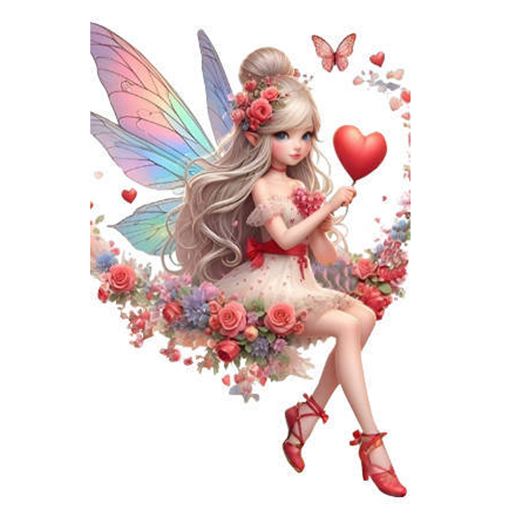 2d akrylgrønne alv-anheng blomsterfe-anheng små friske bilanheng tegneserie søt alv bil bakspeildekorasjonsanheng