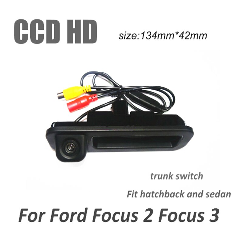 Voor Ford Focus 2 Focus 3 Sedan Hatchback CCD HD Auto achteruitrijcamera parking backup camera 4.3 "auto achteruitkijkspiegel monitor TFT LCD