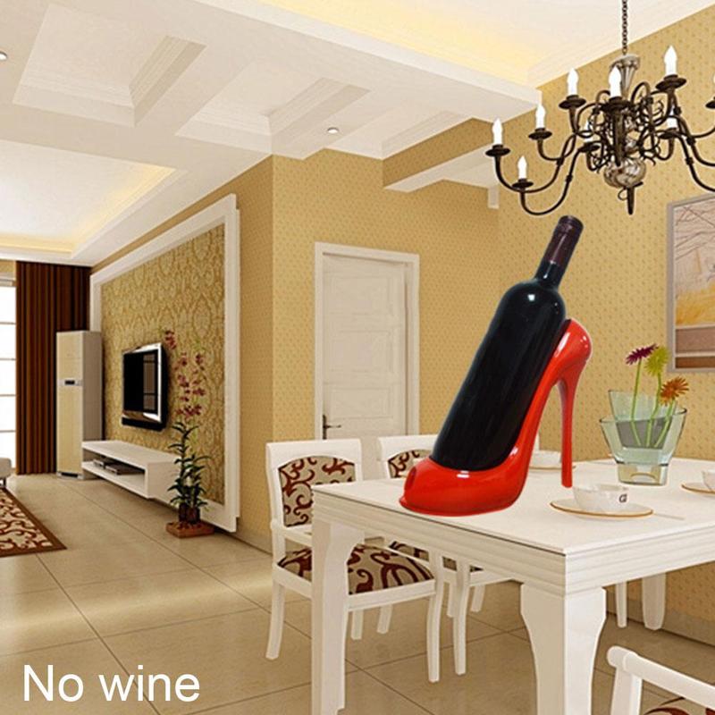 Creatieve Hoge Hakken Wijnrek Schoen Fles Houder Opslag Bruiloft Decoratie Ornamenten Decor Keuken Festival Party Z9G5