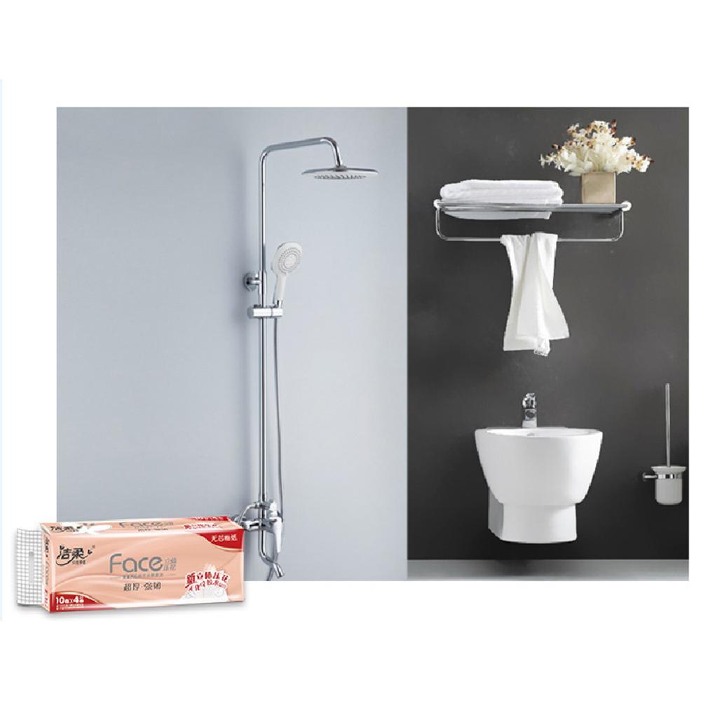 10 Roll 4 Layer Toilet Tissue Home Bath Toilet Roll toilet paper Soft Toilet Paper Skin-friendly Paper Towels Toilet Paper Bulk
