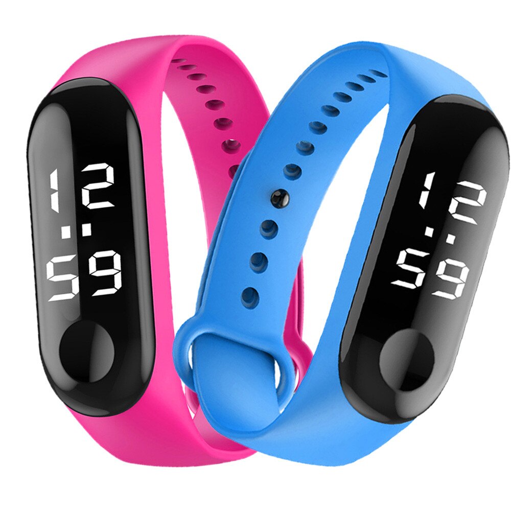 Digital Led Sports Watch Unisex Silicone Band Wrist Watches Men Women Digital Display Smart Watch