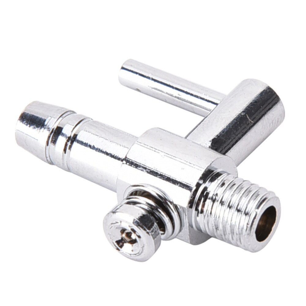 Valves Thread Stainless Steel Aquarium Air Flow Distributor Lever Control Valve