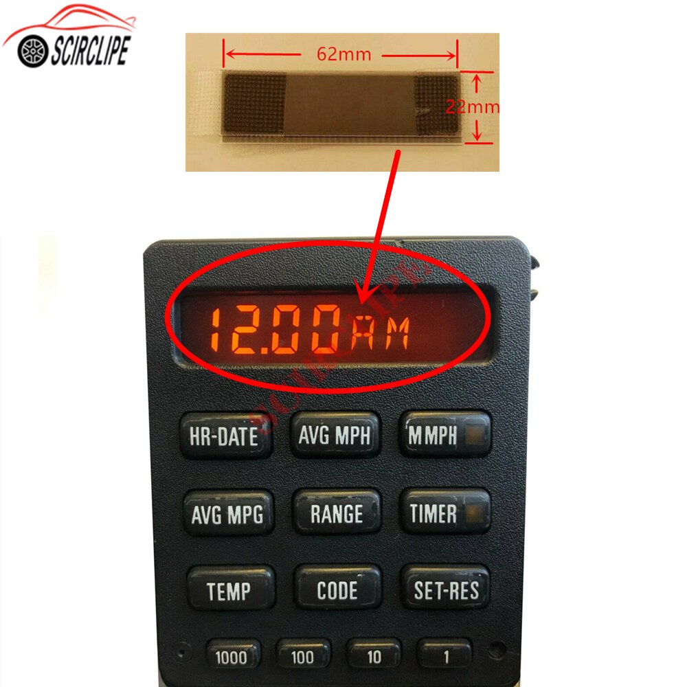 13 Knop Obc Klok Lcd Reparatie Display Voor Bmw E30 E28 Board Computer BC1 Obc 325i 325e 325is 325ic 528e 535i