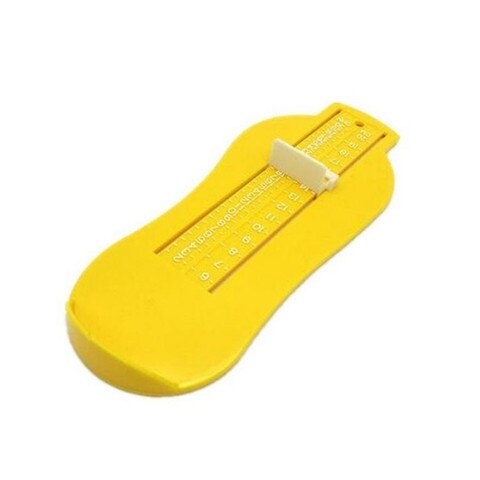 Kid Infant Voet Maatregel Gauge Schoenen Maat Meten Ruler Tool Baby Kind Schoen Peuter Baby Schoenen Fittings Gauge voet maatregel: yellow