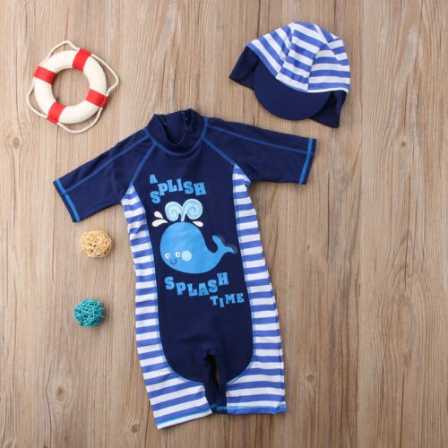 Baby Kid Meisje Jongen Zon Beschermende Badmode Rash Guard Kostuum Badpak Set Baby Kleding