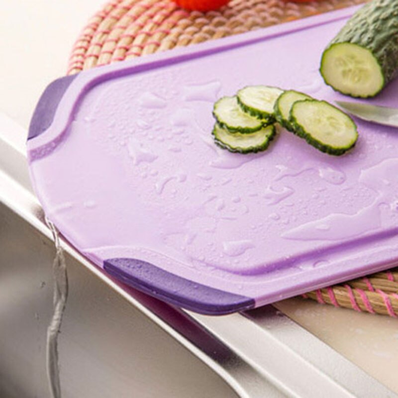 Kitchen Plastic Cutting Board Drain Tank Chopping Board Anti - Skid Chopping Board Kitchen Goods Fruit Cutting Board