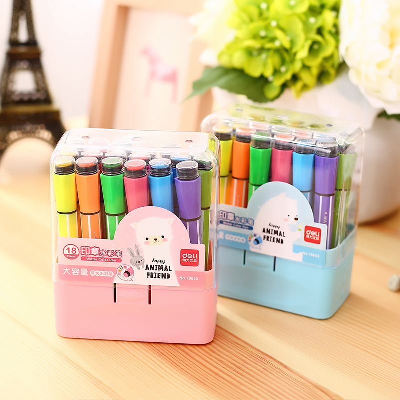 Color pen art marker drawing set colors children watercolor pen safe non-toxic water washing graffiti health and environmental