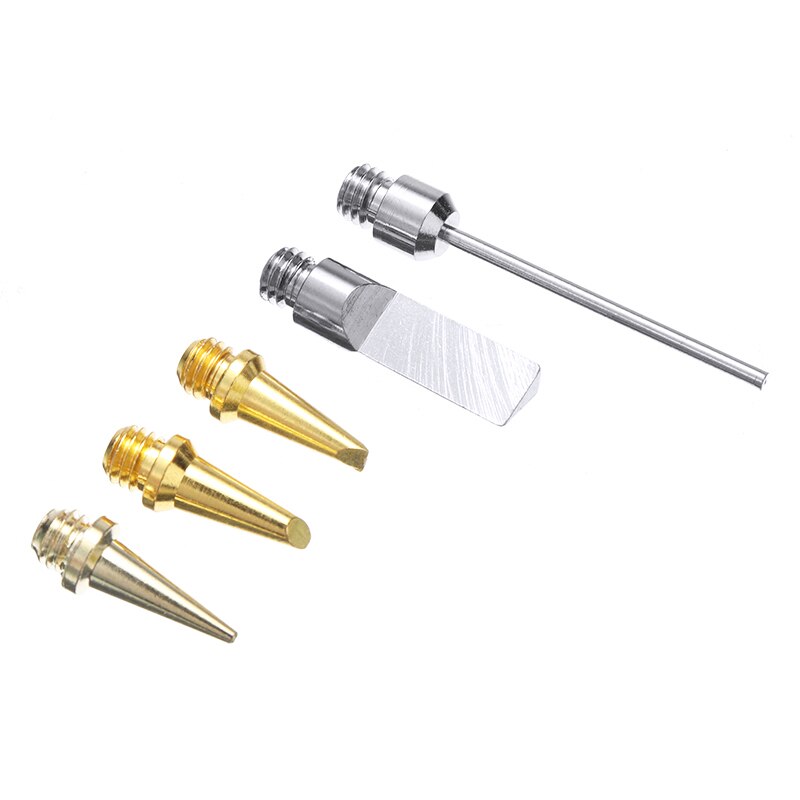 5Pcs Gas Soldeerbout Tip Kit Butaangas Lassen Koper Tips Nozzle Kit Torch Pen Tool Fit Voor HS-1115K soldeerbout Supply