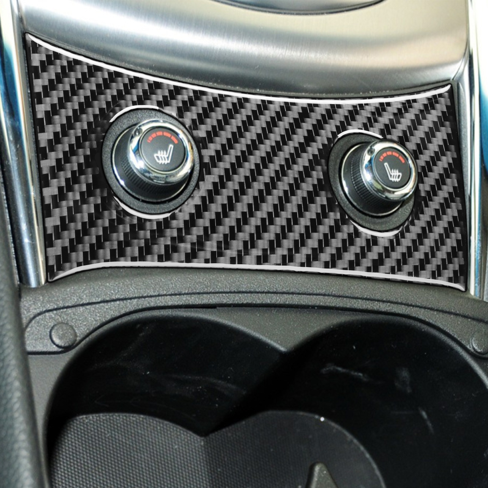 For Infiniti G37 08-13 G35 07-08 G25 11-12 Q60 14-15 Carbon Fiber Seat Heated Control Panel Car Interior Accessories Sticker