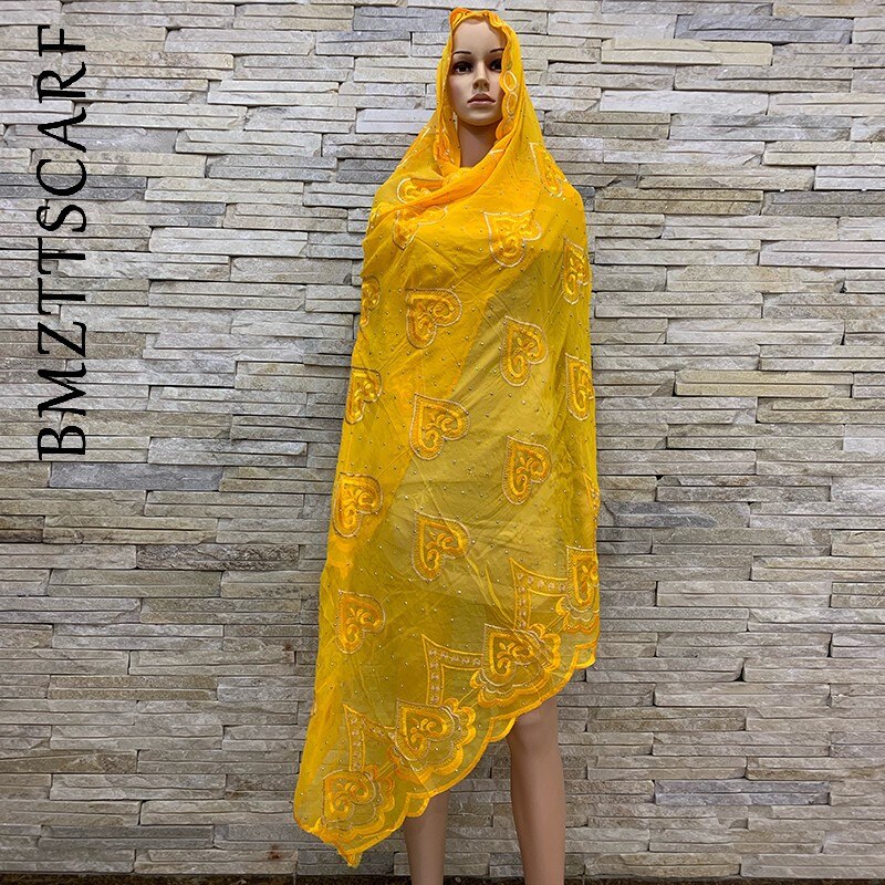 Afrikaanse dames chiffon sjaal, grote chiffon moslim sjaal voor omslagdoeken  bm966