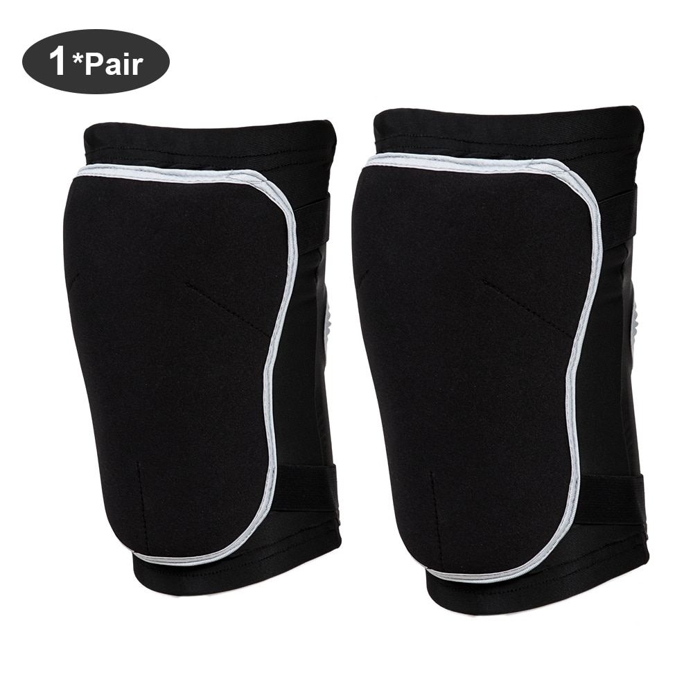 Copozz unisex sportsudstyr kort snowboard beskyttelse hofte numse motorcykel shorts ski skate beskyttelse polstrede shorts knæbeskyttere: Knæpude bk sølv / M