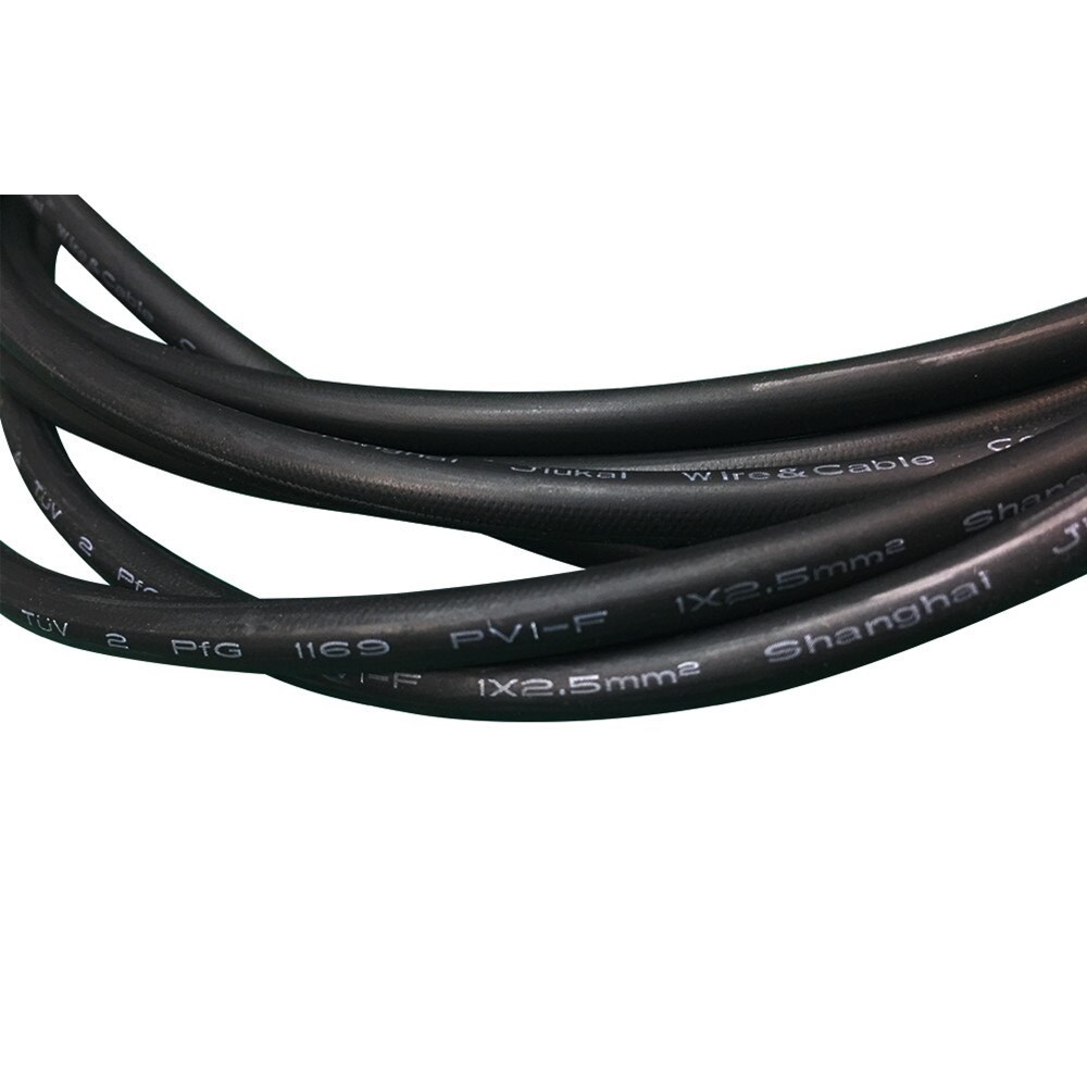 2.5mm 14 AWG 1 Pair Solar Panel Extension Cable Copper Wire Black and Red with for Connector Solar PV Cable