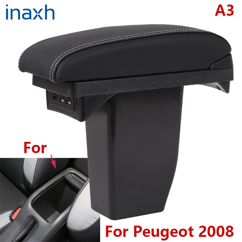 Voor Peugeot Armsteun Doos Retrofit Onderdelen Interieur Details Centrum Opbergdoos Auto Accessoires Speciale Auto Armsteun Arm Usb