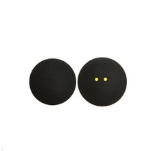 Zwart Rubber Dubbele Gele Stippen Squash Bal