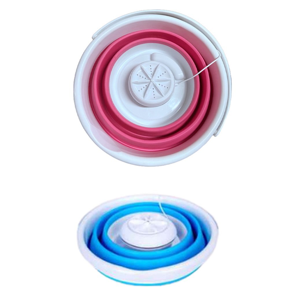 Lave linge pliant ultrasons Turbo Mini lave linge Mini chaussettes et culottes nettoyage artefact
