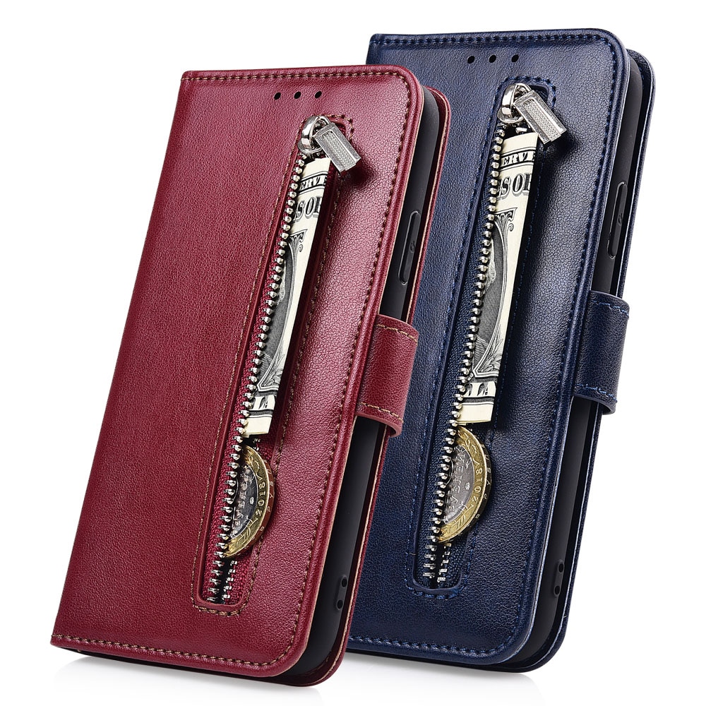 Für Auf Samsung Galaxy J7 Neo (Nxt) fall Zipper Flip Brieftasche Ledertasche Für Samsung J7 Neo (Nxt) Abdeckung Für J7 Neo (Nxt)