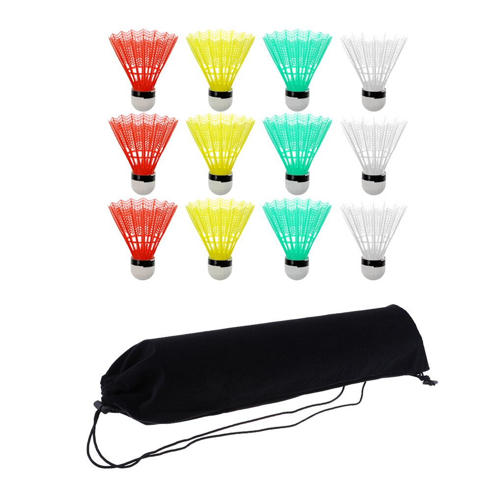 Badminton Racket Soft Cover Racket Case Trekkoord Pack & 12 Shuttles