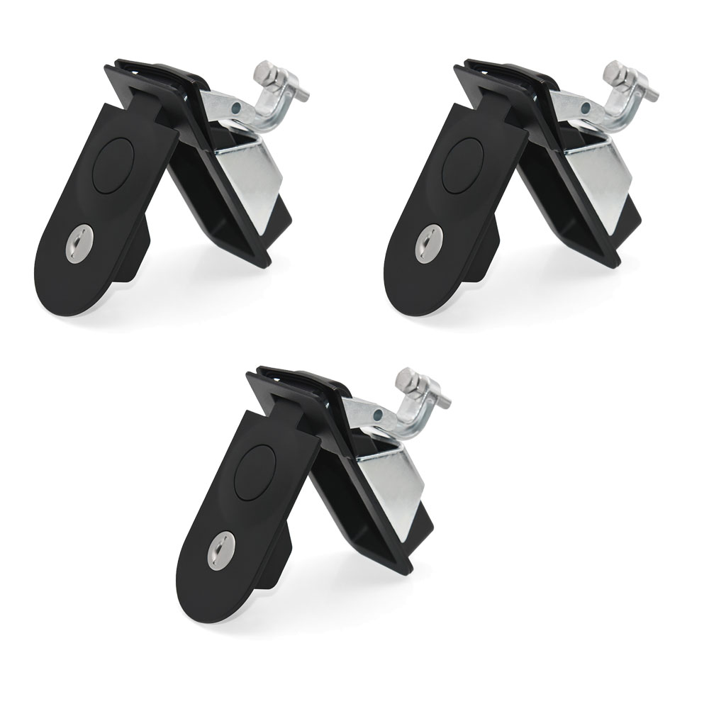 1/2/3/4PCS Compression Black Flush Mount Push Locks Latch Tool Box Camper Trailer Aluminium Locking Industrial Cabinet Plane: WHITE
