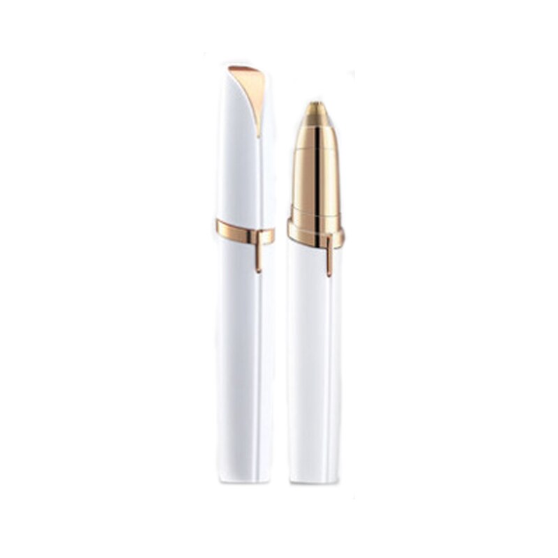 Épilateur à sourcils pour femmes, stylo épilateur à rasoir, rasoir, sans poils: white