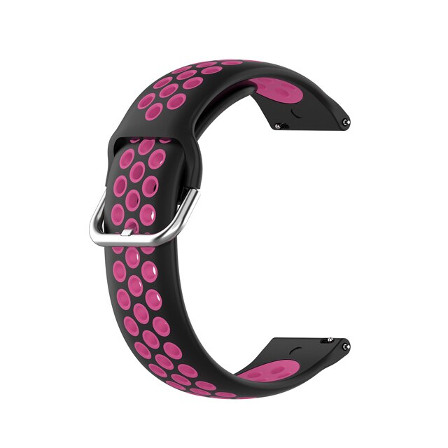 Bracelet de Sport en Silicone pour montre Garmin Forerunner 55, à dégagement rapide, accessoires de montre intelligente: Black Rose