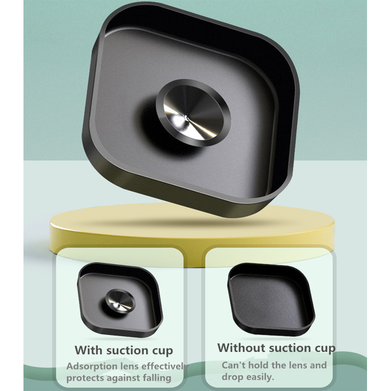 2 stuks Silicone Lens Beschermende Cap Gehard Glas Protector cover Case Voor Gopro Hero 8 Zwart Actie Camera Accessoires