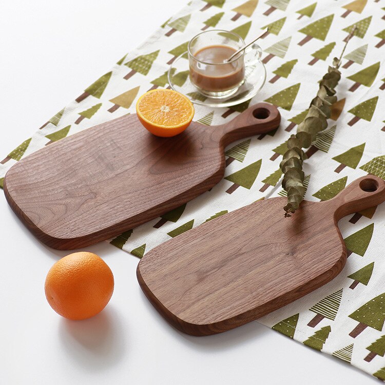 Solid wood breadboard black walnut chopping board Chopping board chopping board wooden dish pizza board bread board