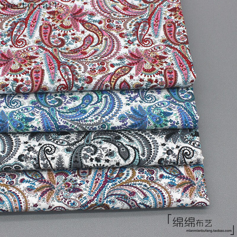 Pampas Flora-tela para coser algodón, popelina lisa de verano, ropa para niños, bricolaje, decoración de ropa para bebé, 147 g/m, 160x50cm