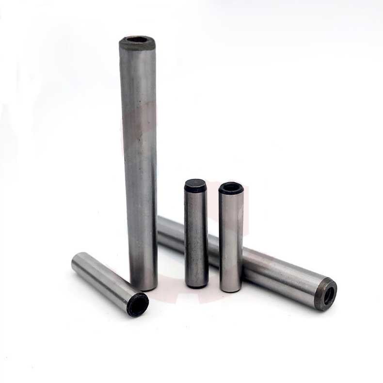 5pcs M6 socket tail locating pins internal thread circle dowels cylindrical pin dowel 45# steel hard hardened 20mm-90mm length