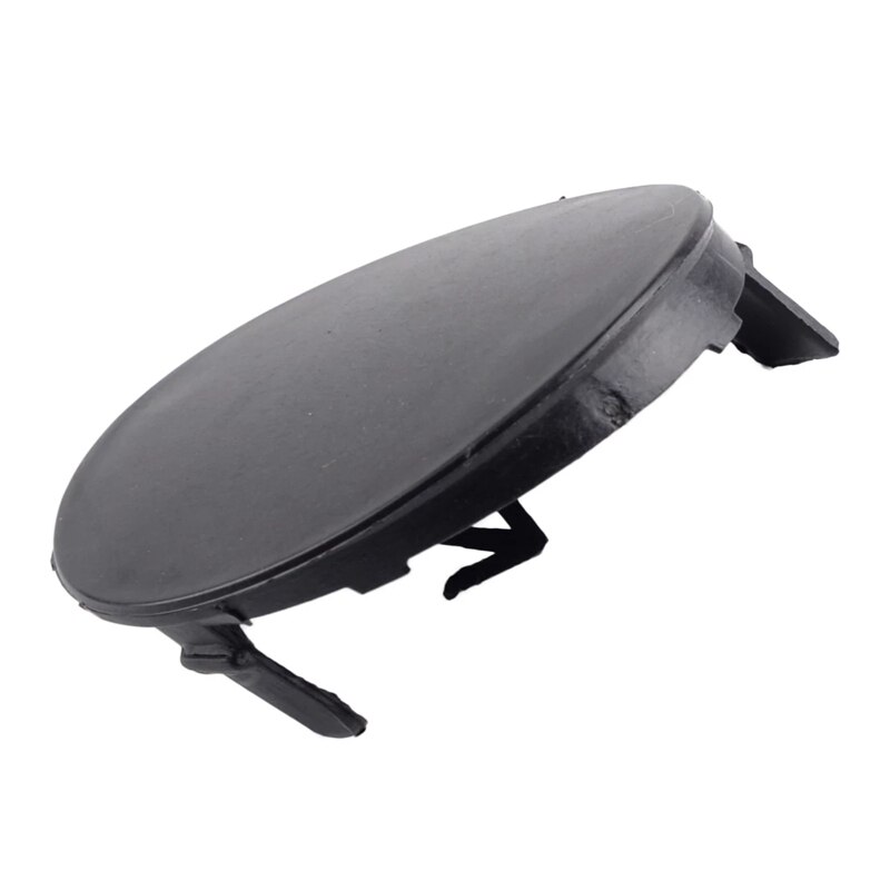 1 Pair Left & Right Front Bumper Tow Hook Cover Cap 52128-02910 Black Plastic Fit for Toyota Corolla 2007