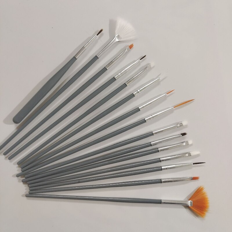 Cake Decorating Tools Baking Accessories Multifunction Icing Pastry Brushes Fondant Cake Painting Brush Nail: gray