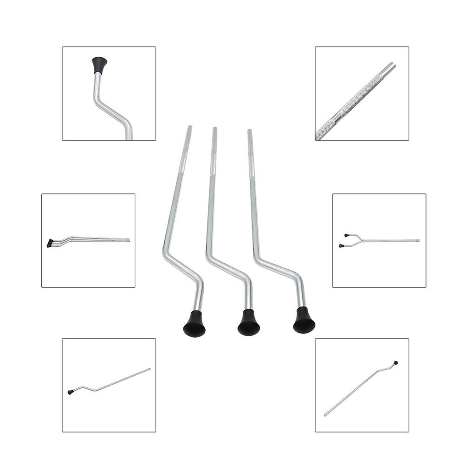 3Pcs Metal Floor Tom Drum Benen Houder Rubber Voeten Verstelbare Tom Drum Stand Benen Anti-Roest Non-slip Percussie Onderdelen Diy